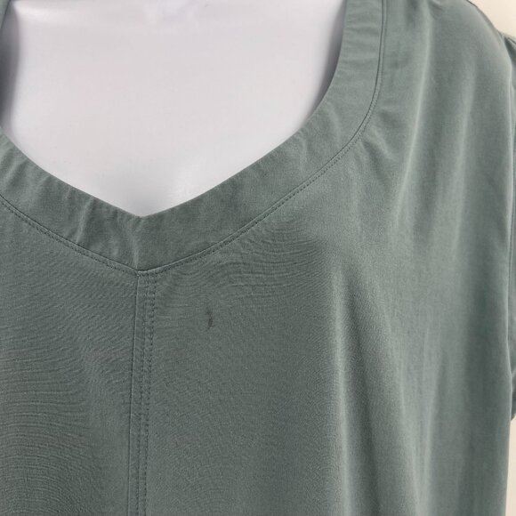 Prana M Drawstring Waist Dress Blue Recycled Poly Quick Dry Travel Outdoor - Picture 14 of 15